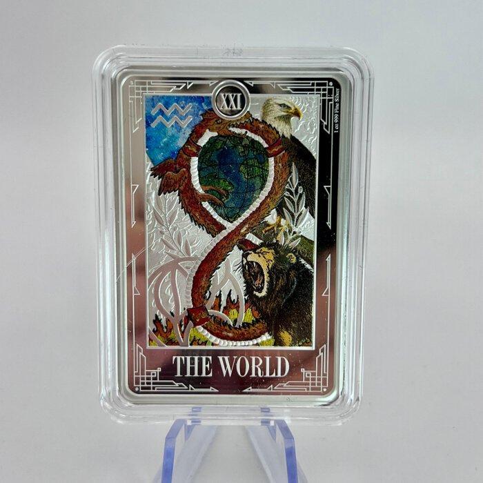 Niue. 2 Dollars 2025 – Tarot – XXI The World – 1 oz Silver, Postzegels en Munten, Munten | Europa | Niet-Euromunten
