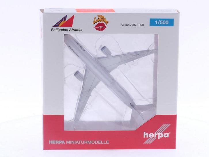 Schaal 1:500 Herpa 533836 Philippine Airlines Airbus A350..., Hobby en Vrije tijd, Modelbouw | Vliegtuigen en Helikopters, Gebruikt