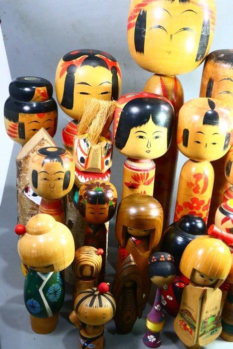 Bois - (22) Grande poupée Kokeshi Sosaku Usaburo, Antiek en Kunst, Antiek | Overige Antiek