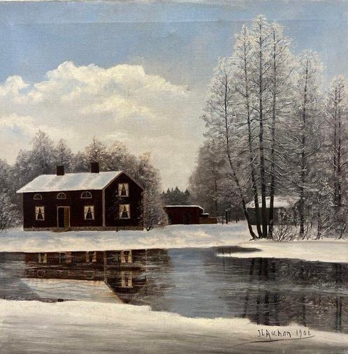 Europese school (XX) - Reflected Silence, Antiek en Kunst, Kunst | Schilderijen | Klassiek