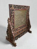 Kamerscherm / haardscherm - Hout, Brons - China - 20e eeuw