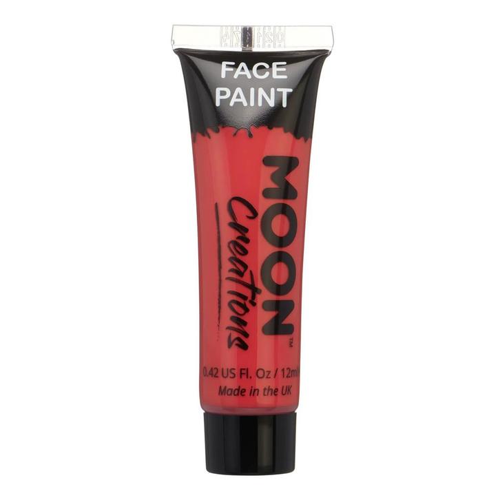 Moon Creations Face Paint Red 12ml, Hobby en Vrije tijd, Feestartikelen, Nieuw, Verzenden