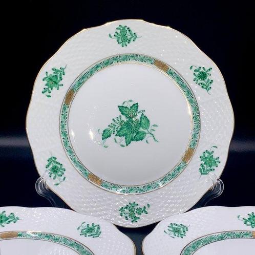 Herend - Exquisite Set of 4 Plates (20,5 cm) - Chinese, Antiek en Kunst, Antiek | Meubels | Tafels