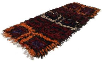 Tapis Kilim tissé à la main de créateur moderne et végétal