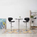 vidaXL Barstoelen 2 st kunstleer zwart, Verzenden, Nieuw