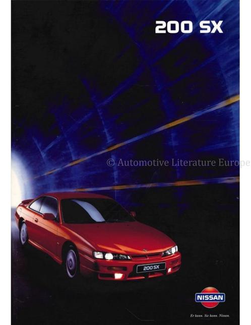 1998 NISSAN 200SX BROCHURE DUITS, Boeken, Auto's | Folders en Tijdschriften