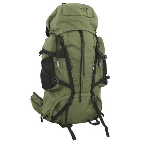 vidaXL Wandelrugzak 80 L oxford stof legergroen, Handtassen en Accessoires, Tassen | Rugtassen, Nieuw, Verzenden