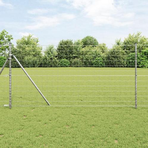 vidaXL Euro Hek 1.2x10 m Gegalvaniseerd Staal, Tuin en Terras, Tuinhekken en Hekwerk, Nieuw, Verzenden