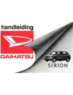 1998 DAIHATSU SIRION INSTRUCTIEBOEKJE NEDERLANDS, Auto diversen, Handleidingen en Instructieboekjes