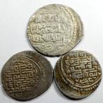 Mongolen: ILKHANID. Group of 3 Silver Coins: Abu Said