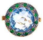 Zonder minimumprijs - Ring - 9 kt. Geel goud, Zilver