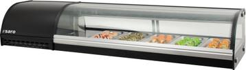 Sushivitrine | 74.5L | Zwart | 5x 1/3 GN | Compressor Links, Verzenden