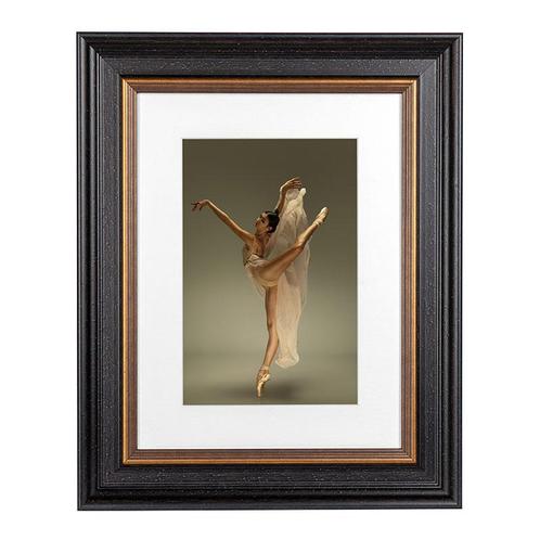 Fotolijst Mozart Zwart/Goud 50x70 cm, Huis en Inrichting, Woonaccessoires | Lijsten, Verzenden