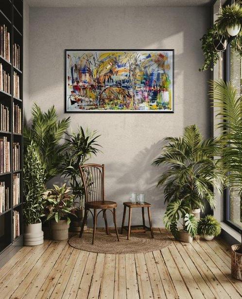 Luc Mora - Dans les pres - XXXL - no reserve, Antiek en Kunst, Kunst | Schilderijen | Modern