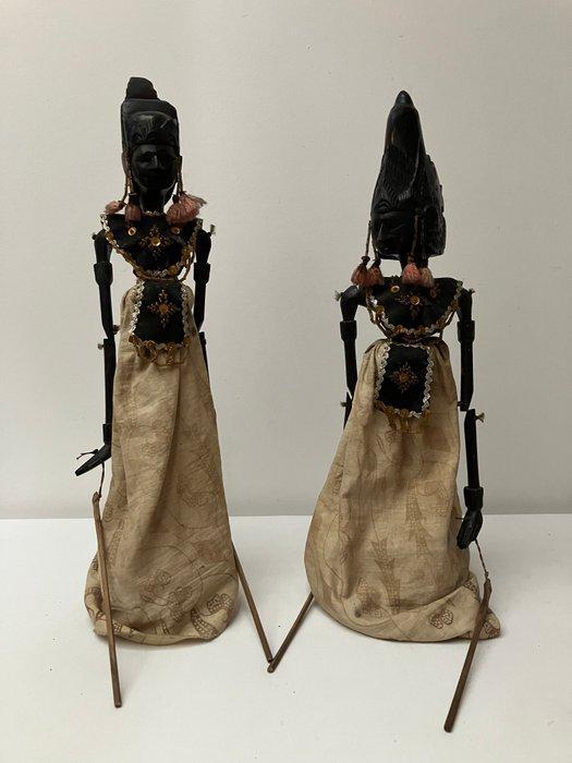 Rama en Sita Wayang golek - Indonesië (Zonder Minimumprijs), Antiek en Kunst, Kunst | Niet-Westerse kunst