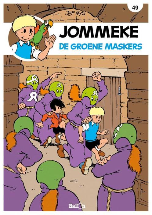 Jommeke strip - nieuwe look 49 -   De groene maskers, Livres, BD, Envoi