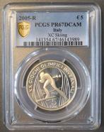 Italien Km 257 5 Euro 2005 Turin Oj Langlaufski Pcgs Pr67..., Verzenden, België