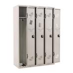 Gebruikte Lockerkasten 4 deuren (codeslot), Huis en Inrichting, Kasten | Lockerkasten, Ophalen of Verzenden, Gebruikt