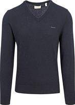 Gant Trui Lamswol Navy Melange maat Maat 52/54 (L) Heren, Kleding | Heren, Maat 52/54 (L), GANT, Nieuw, Verzenden