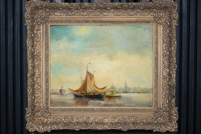 Joannes Baptista Barkhuijsen (1874-1945) - Haven van, Antiek en Kunst, Kunst | Schilderijen | Klassiek