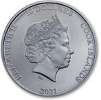 Cookeilanden. 10 Dollars Open Roads – Classic Car 2 oz