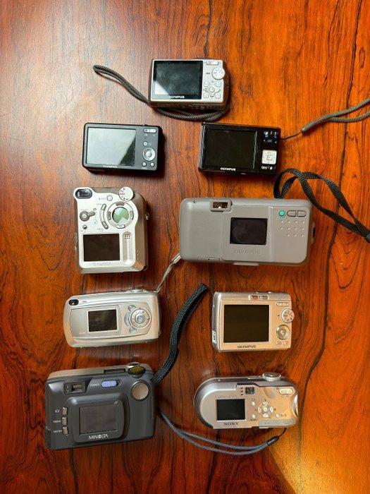 Olympus, Sony, Minolta, Fuji 9x Digitale camera, TV, Hi-fi & Vidéo, Appareils photo numériques