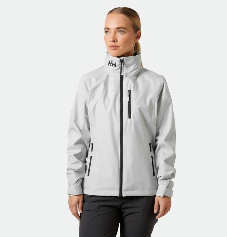 Helly Hansen Crew Hooded Jacket 2.0 | Dames | Grey Fog, Watersport en Boten, Watersportkleding, Nieuw