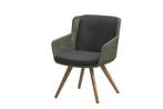 4 Seasons Outdoor Flores tuinstoel groen met teak onderstel, Tuin en Terras, Nieuw