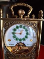 Pendulette de voyage - Hebdomas - Laiton, Porcelaine -