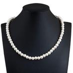 Fako Bijoux® - Parelketting - 8mm - Glasparels - Parelmoer -, Handtassen en Accessoires, Kettingen, Nieuw, Verzenden