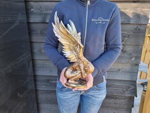 Beeld, Large Steampunk Angel - 33 cm - Hars, Antiek en Kunst, Kunst | Designobjecten