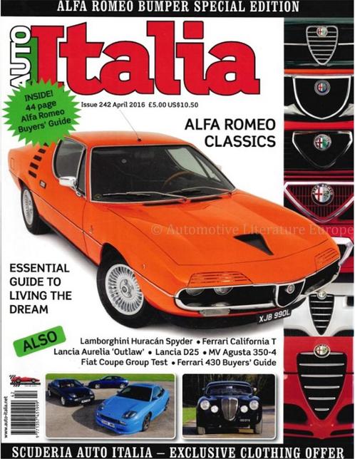 2016 AUTO ITALIA MAGAZINE 242 ENGELS, Boeken, Auto's | Folders en Tijdschriften