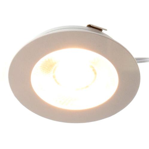 EcoDim LED Meubelspot Ø55mm Zilver IP54, Huis en Inrichting, Lampen | Plafondlampen, Nieuw, Metaal, Verzenden
