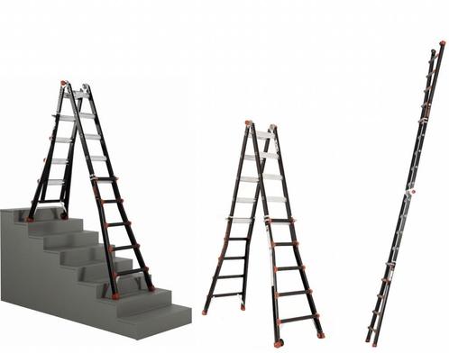 BigOne multifunctionele ladder TacTic 4×5 sporten, Doe-het-zelf en Bouw, Ladders en Trappen, 4 meter of meer, Opvouwbaar of Inschuifbaar