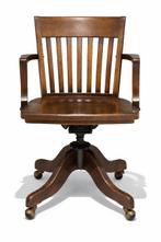 Chaise de bureau - Bois, Fonte - Chaise de bureau pivotante