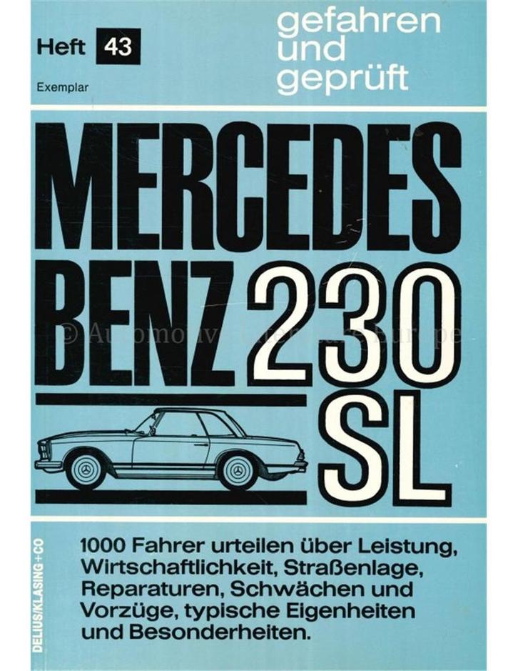 MERCEDES BENZ 230 SL, GEFAHREN UND GEPRÜFT, Boeken, Auto's | Boeken
