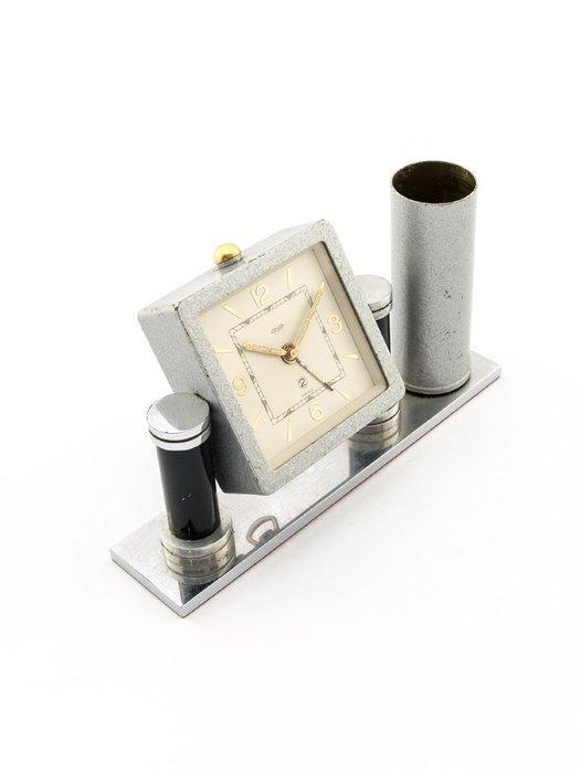 Tafelklok - Jaeger-LeCoultre - Messing vernickelt -, Antiek en Kunst, Antiek | Klokken