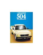 1988 PEUGEOT 504 PICK UP BROCHURE DUTCH, Nieuw