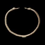 Keltisch Zilver Druid armband met eendenkopuiteinden