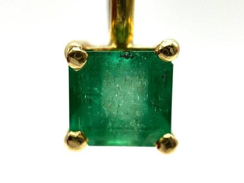 NO RESERVE - 18 carats Or - Pendentif Émeraude - 1.85 ct, Handtassen en Accessoires, Antieke sieraden