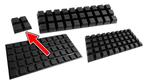 Set van 100 stootdopjes (20x20x8 mm, zwart, trapezium), Doe-het-zelf en Bouw, Verzenden, Nieuw
