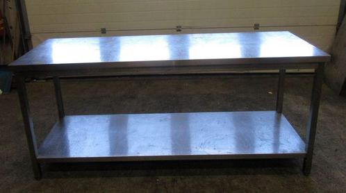 RVS Tafel, Werktafel, gelast, B200 x D70 x H90cm, Zakelijke goederen, Horeca | Keukenapparatuur
