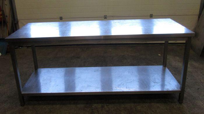 RVS Tafel, Werktafel, gelast, B200 x D70 x H90cm, Zakelijke goederen, Horeca | Keukenapparatuur