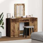 vidaXL Kaptafel met lade Bruin 50 x 41 x 135 cm Bewerkt hout, Huis en Inrichting, Tafels | Kaptafels, Verzenden, Nieuw