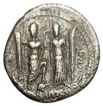 Romeinse Republiek. C. Egnatius Maximus, 75 BC. Denarius