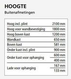 Scanmodul ISO kast  open front gebruikt 210cm hoog per, Huis en Inrichting, Kasten | Roldeurkasten en Archiefkasten, Ophalen of Verzenden