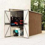 vidaXL Tuinhuis aan de muur 118x288x178 cm gegalvaniseerd, Tuin en Terras, Verzenden, Nieuw