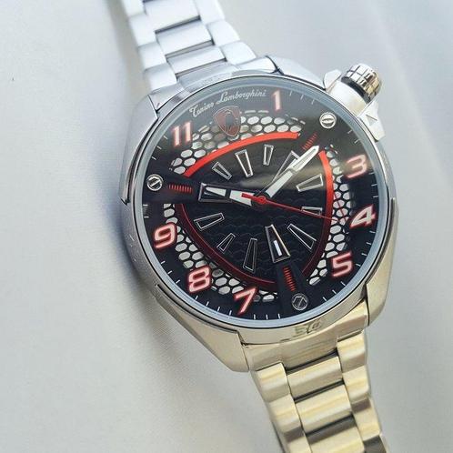 Lamborghini - Rare Crown - Tough Steel - Sapphire -, Handtassen en Accessoires, Horloges | Heren