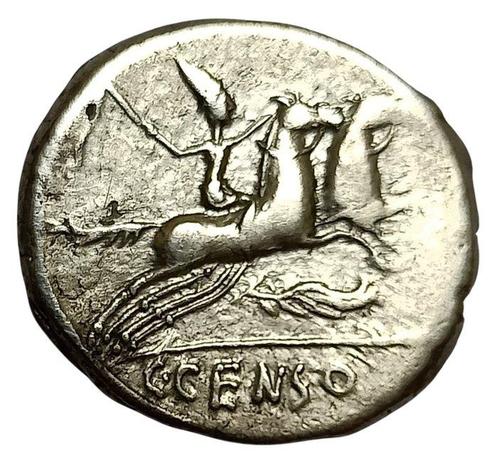 République romaine. C. Marcius Censorinus, 88 BC. Denarius, Postzegels en Munten, Munten | Europa | Niet-Euromunten