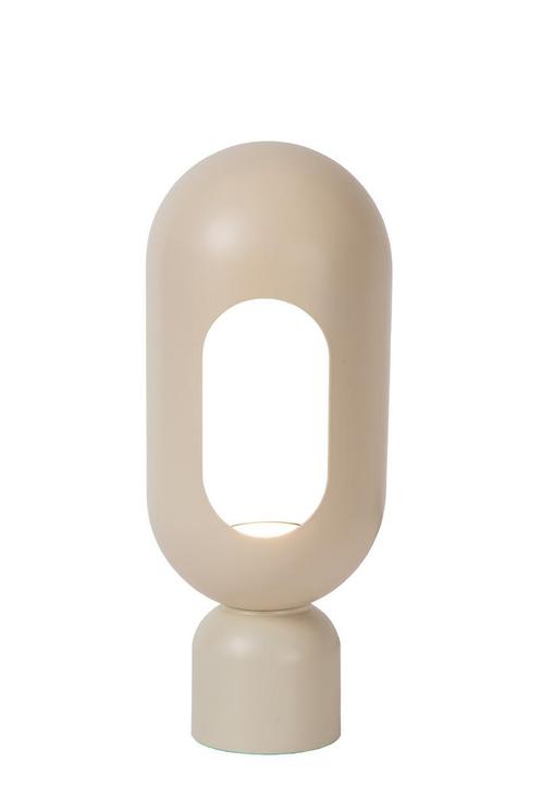 Lucide BARRIS - Tafellamp - 1xE27 - Taupe, Huis en Inrichting, Lampen | Tafellampen, Nieuw, Verzenden